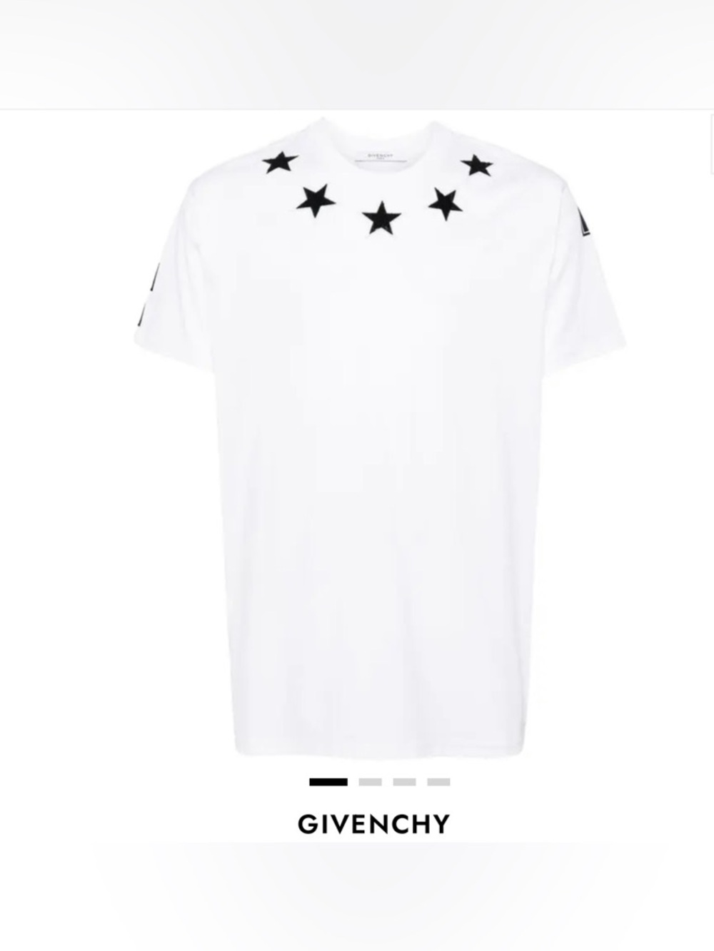 ✨Givenchy✨White T-Shirt with Black Stars